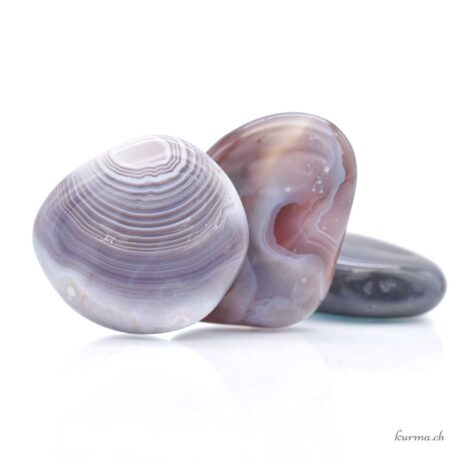 Agate du Botswana - Pierre roulée - Taille L