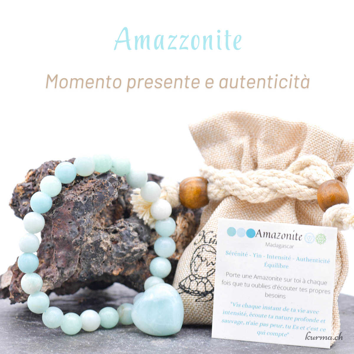 Set regalo del cuore - Amazzonite