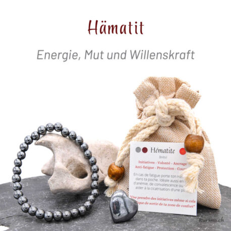 Sortiment Geschenk des Herzens - Hämatit