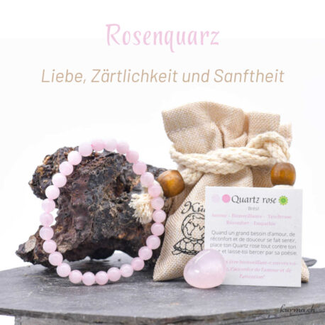 Sortiment Geschenk des Herzens - Rosenquarz